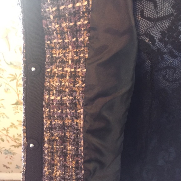 Cold water Creek Tweed Snap button lined jacket - Picture 5 of 6